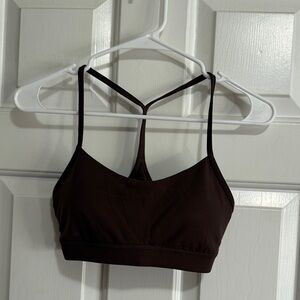 Lululemon Flow Y Bra Nulu *light support- A-C Cup, Espresso